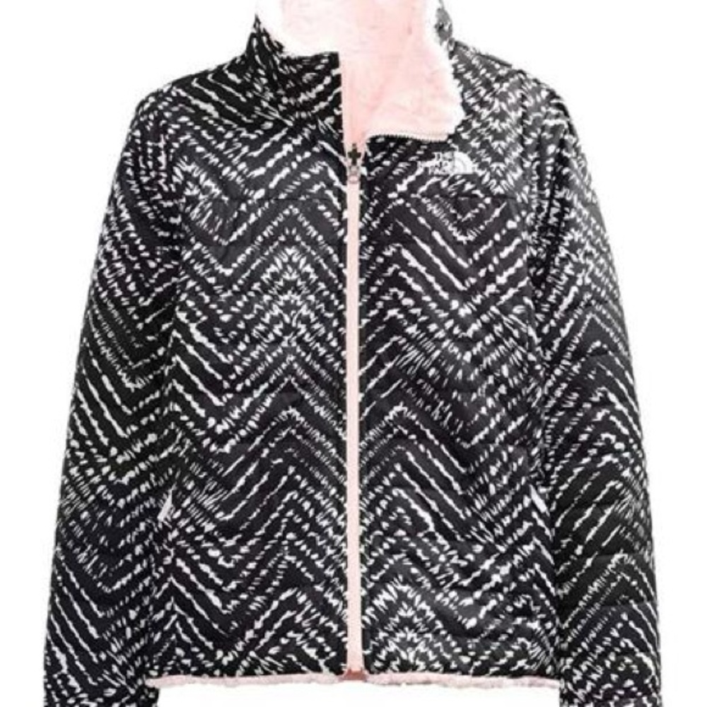 Girls Northface Mossbud Swirl reversable jacket Size Small